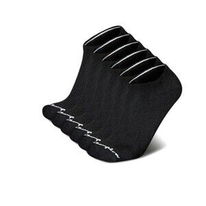 Champion Men's Cushion 6-12.5 Low Cut  6 Pair Black Sport Socks